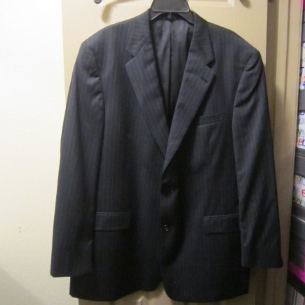 HART SCHAFFNER MARX GOLD TRUMPETER GRAY JACKET 46R